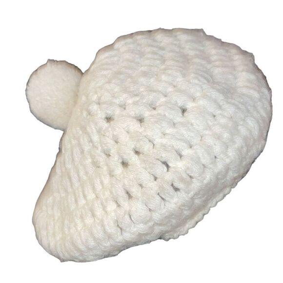 Ooh La La!! French Crochet Beret with Pom - Picture 2 of 11